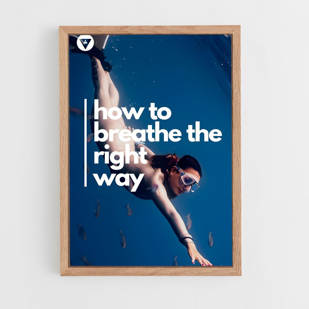 Poster Plongée Méditative – affiche Plongée en apnée (vue 4)